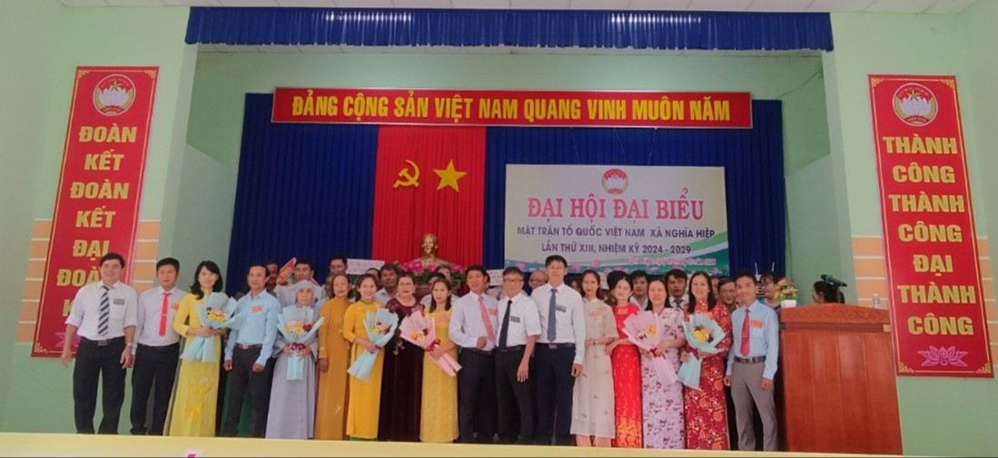 Ủy ban Mặt trận Tổ quốc Việt Nam xã Nghĩa Hiệp tổ chức Đại hội đại biểu Mặt trận Tổ quốc Việt Nam xã lần thứ XIII, nhiệm kỳ 2024-2029.